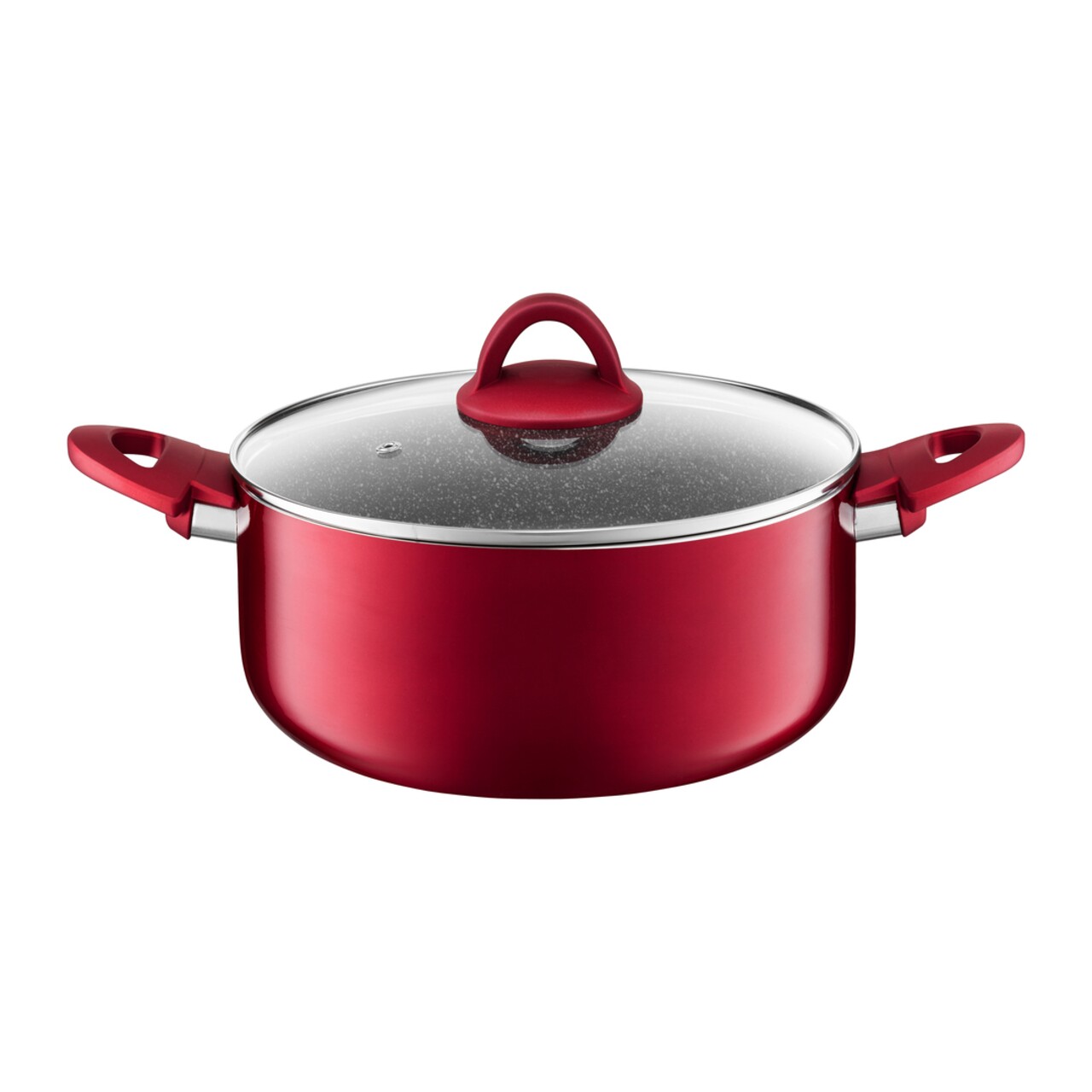 Oala cu capac Jasper, Ambition, 24 cm, 4 L, aluminiu, invelis Qualum Basic - imagine 3